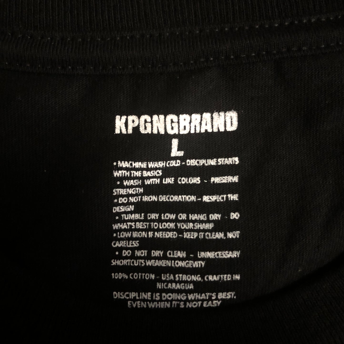 KPGNG Heavyweight Tee – Discipline Never Quits