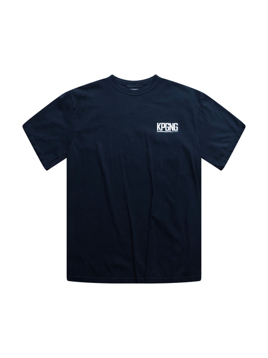 black tshirt with kpgng logo 